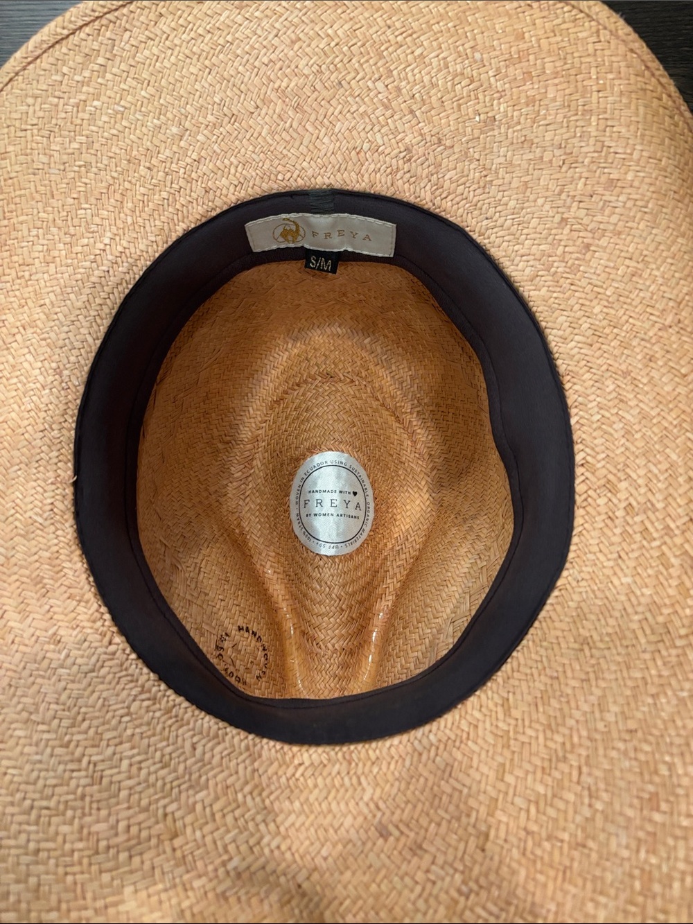 Freya Hyacinth Wide-Brim Straw Hat S/M - Picture 6 of 8